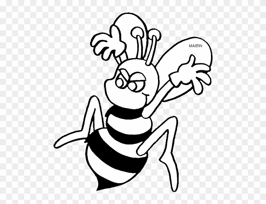 United States Clip Art By Phillip Martin, Arkansas - Georgia State Insect Coloring Pages - Png Download