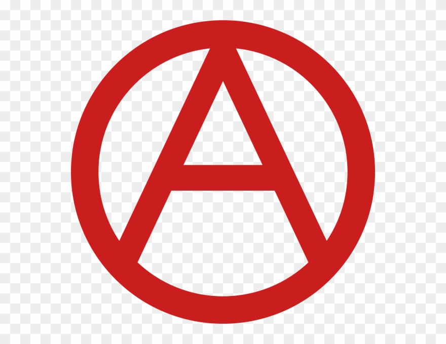 Traditionalanarchysymbol - Anarchy Symbol Red Clipart