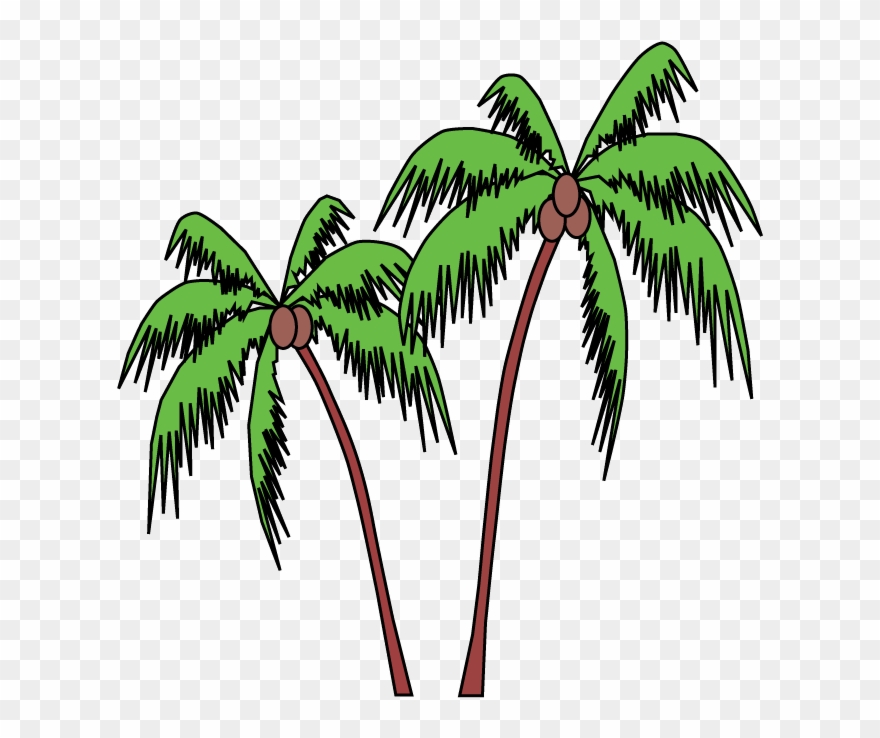 Cartoon Palm Tree Gif Clipart Clip Art - Cartoon Palm Tree Gif - Png Download