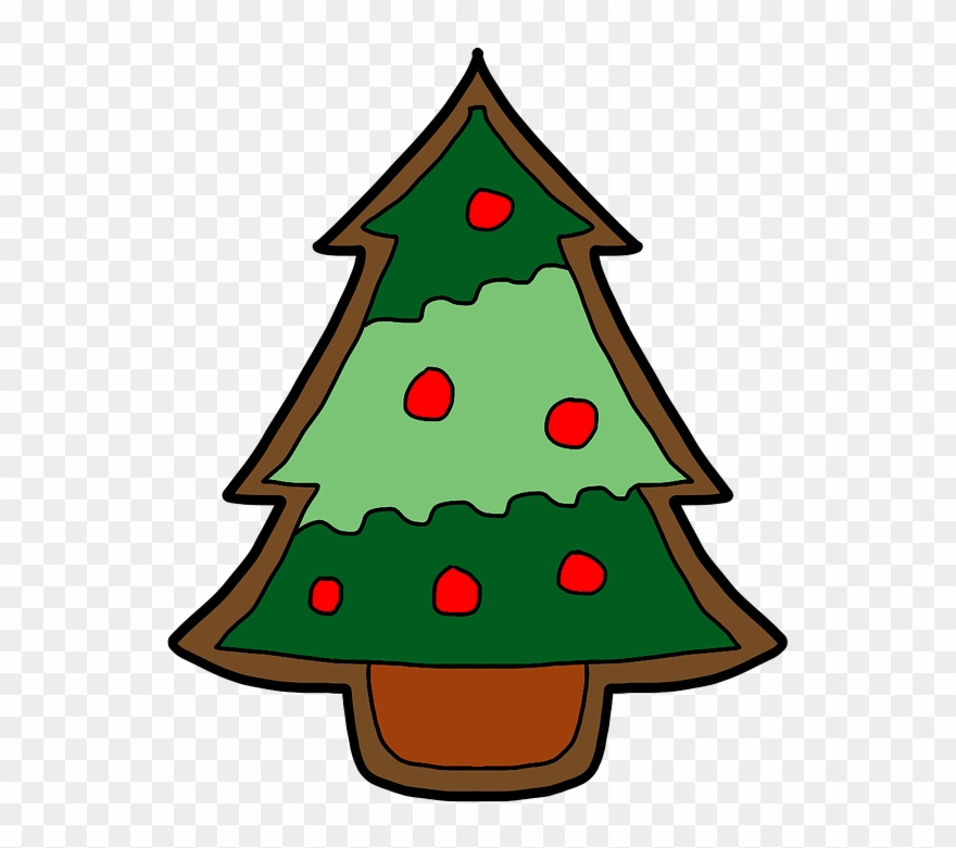 Pictures Of Cartoon Christmas Trees 12, Buy Clip Art - Galleta De Jengibre Navideña - Png Download