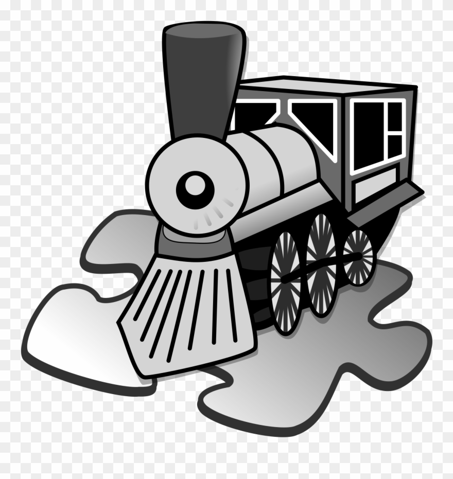 Open - Train Clip Art - Png Download