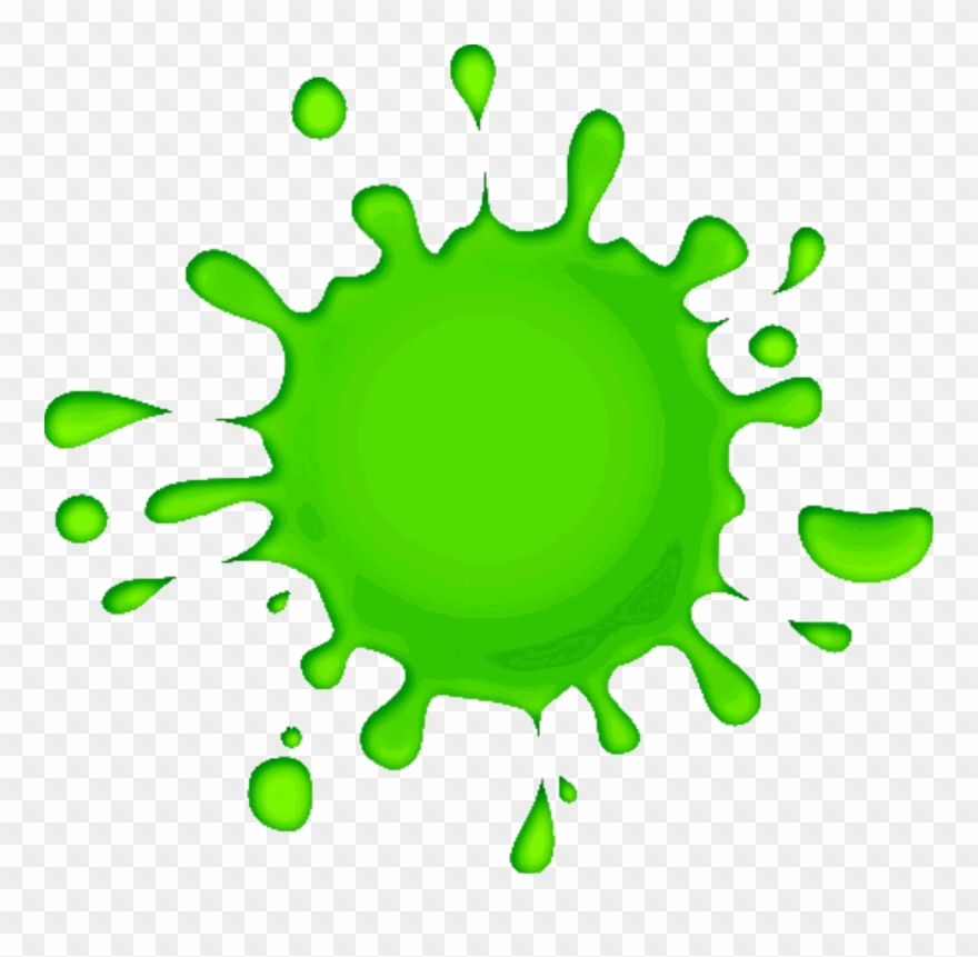 Green Clipart - Blue Colour Splash Png Transparent Png