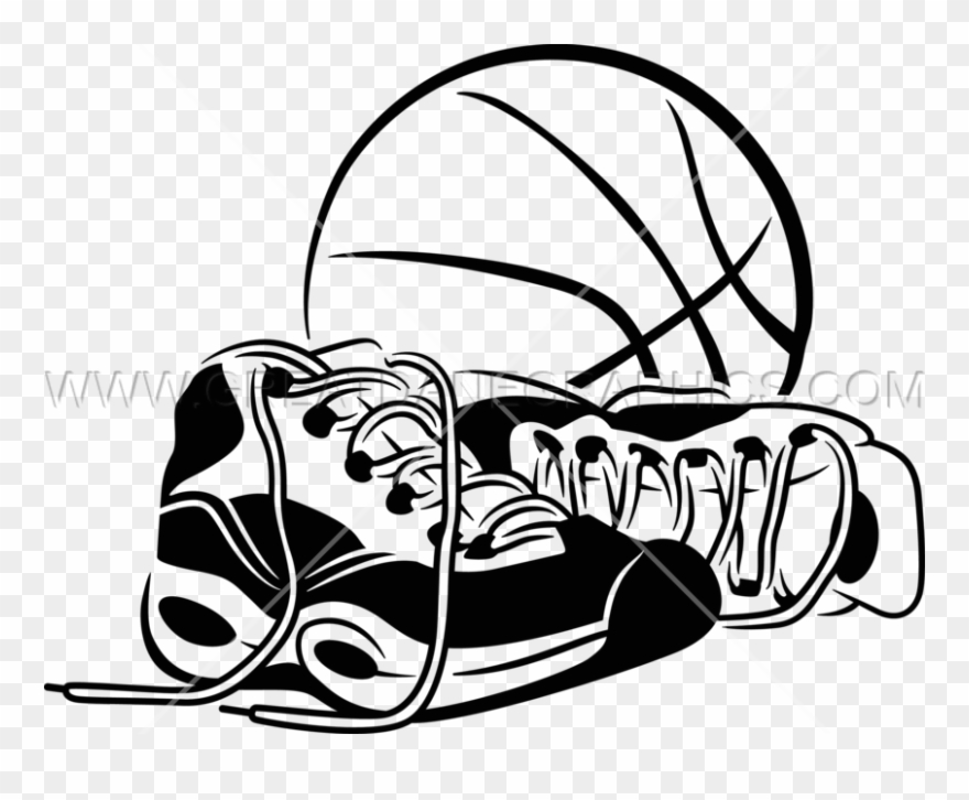 Basketball With Shoes Clipart