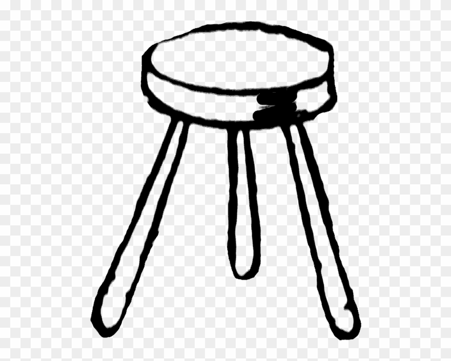 For A Three Legged Stool T Stand And Be Functional, - Three Legged Stool Drawing Clipart