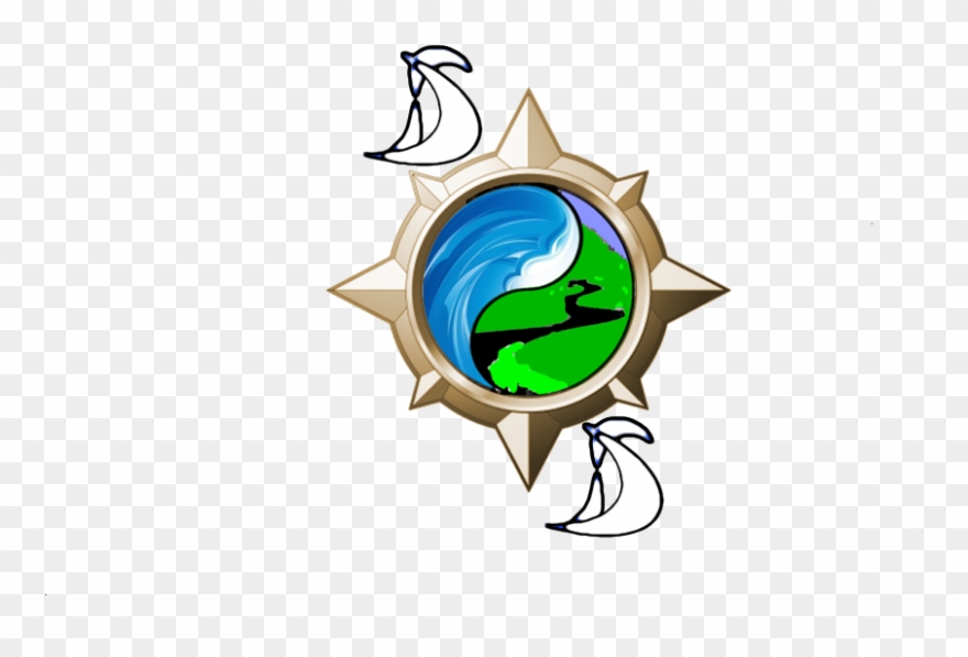 Detours And Destinations - Steel Compass Rose Clipart