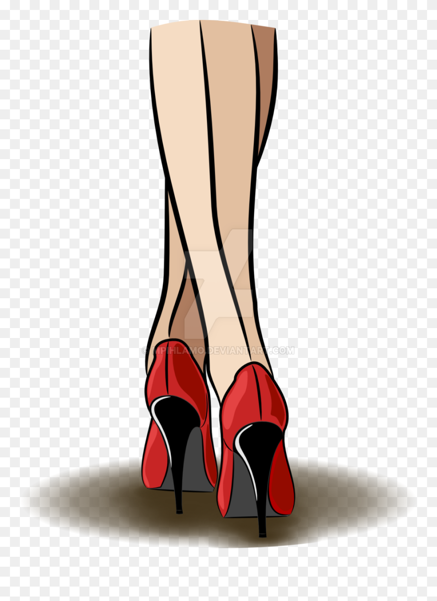 Png Royalty Free Download Stock Image Of Heels Art - Piernas Con Tacones Dibujo Clipart