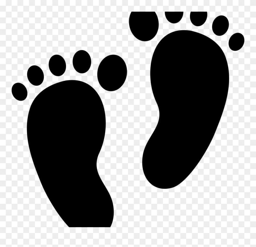 Foot Black And White Free Download Best - June 2019 Pregnancy Announcement Clipart
