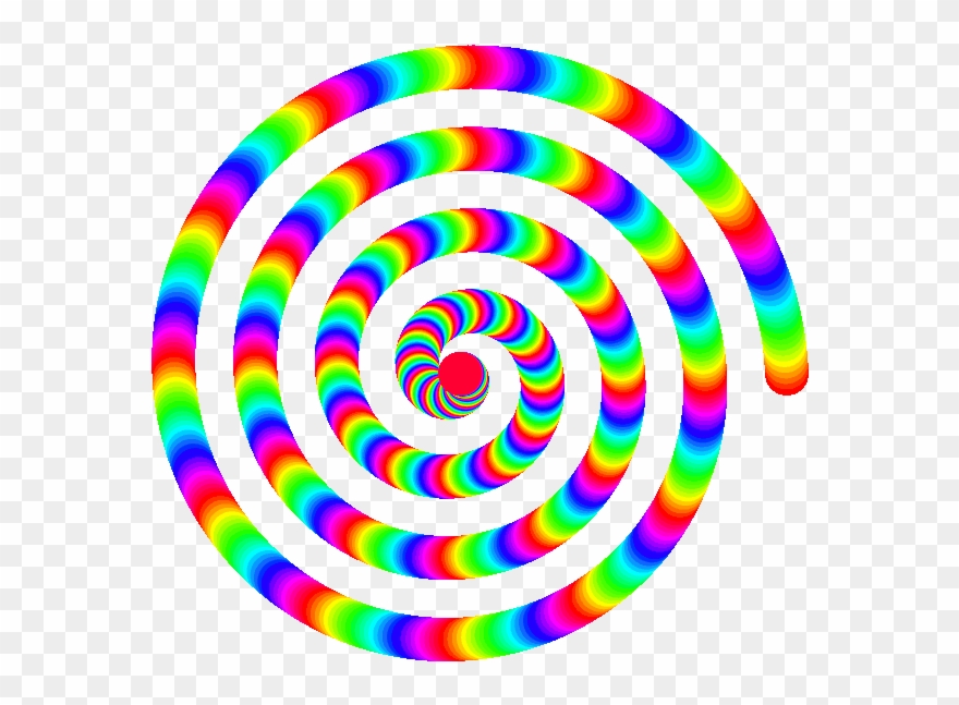 Rainbow Spiral Animation Clipart Animation Clip Art - Circle - Png Download