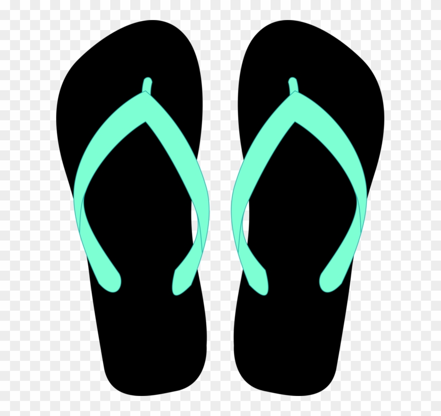 Slipper Flip-flops Sandal Footwear - Flip Flop Clipart Png Transparent Png