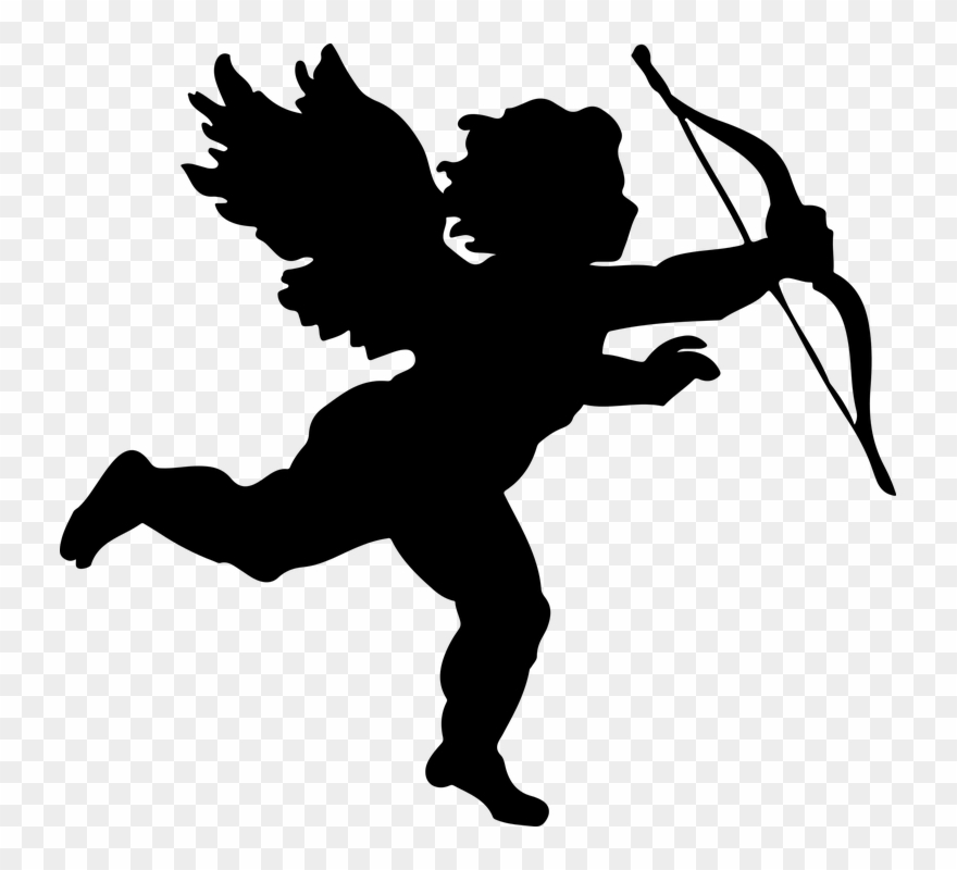 Cupid Silhouette Clipart