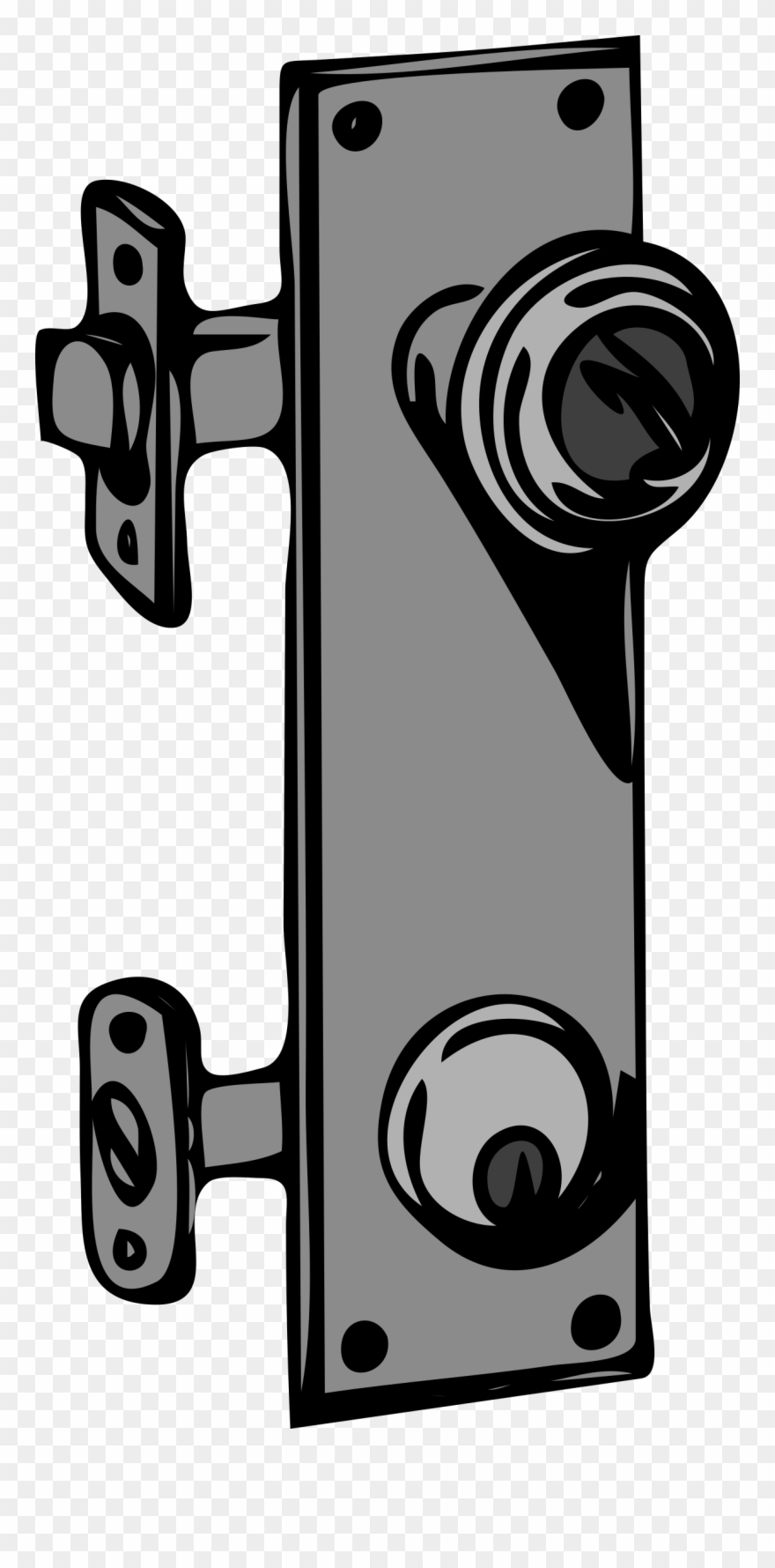 Big Image - Free Clipart Door Handle - Png Download