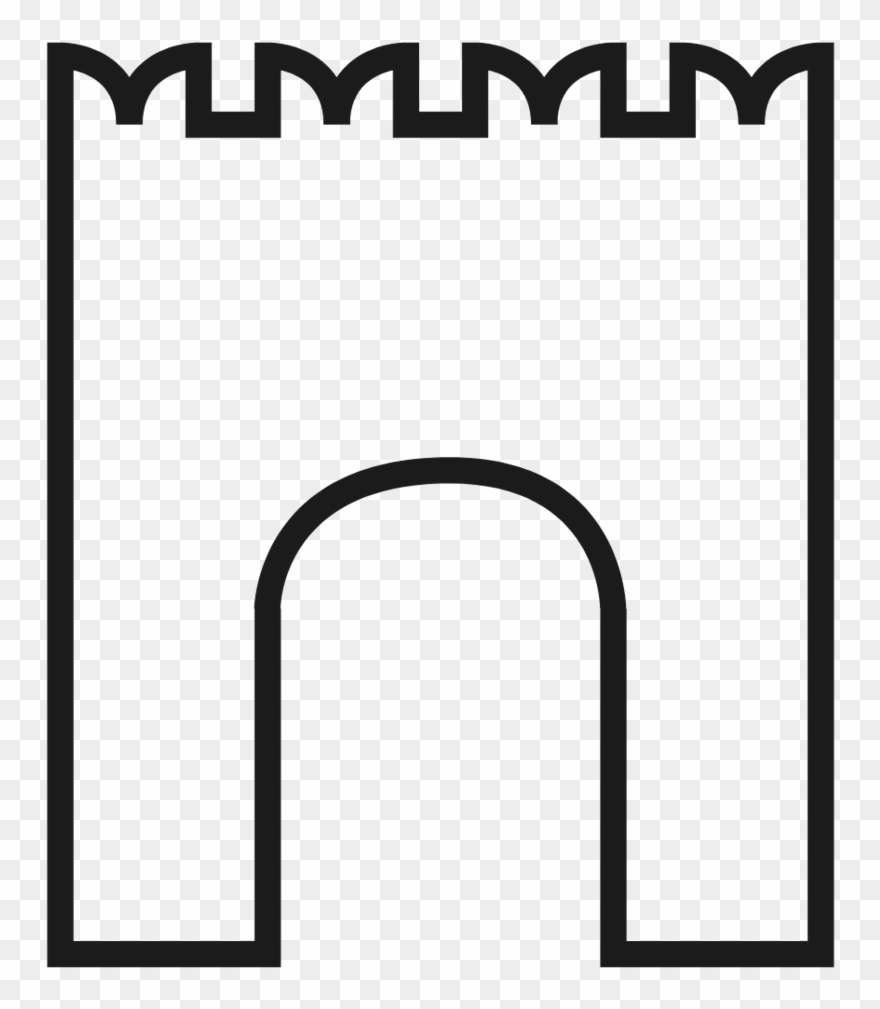 The Keep Theatre Logo Black Castle - Rubber Stamping Clipart