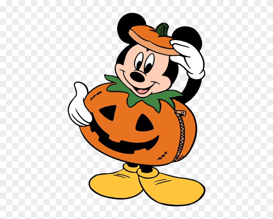 Disney Mickey Mouse Halloween Clip Art Cliparts - Mickey Mouse Halloween Clipart - Png Download