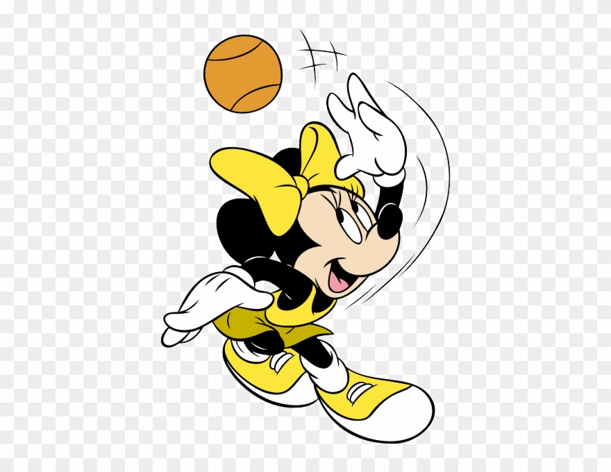 Disney Babies Clip Art - Minnie Mouse Jugando Voley - Png Download