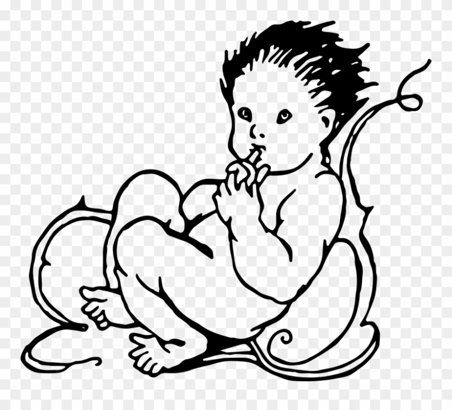 Cute Butterfly Line Drawing 5, Buy Clip Art - Drawing - Png Download