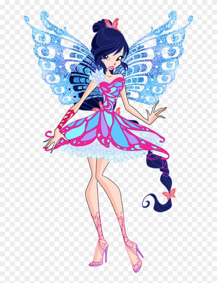 Fairies Clipart Love - Winx Club Musa Butterflix - Png Download