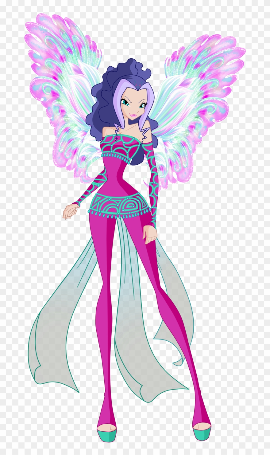 Fairies Clipart Love - Winx Club Trix Icy Wings - Png Download