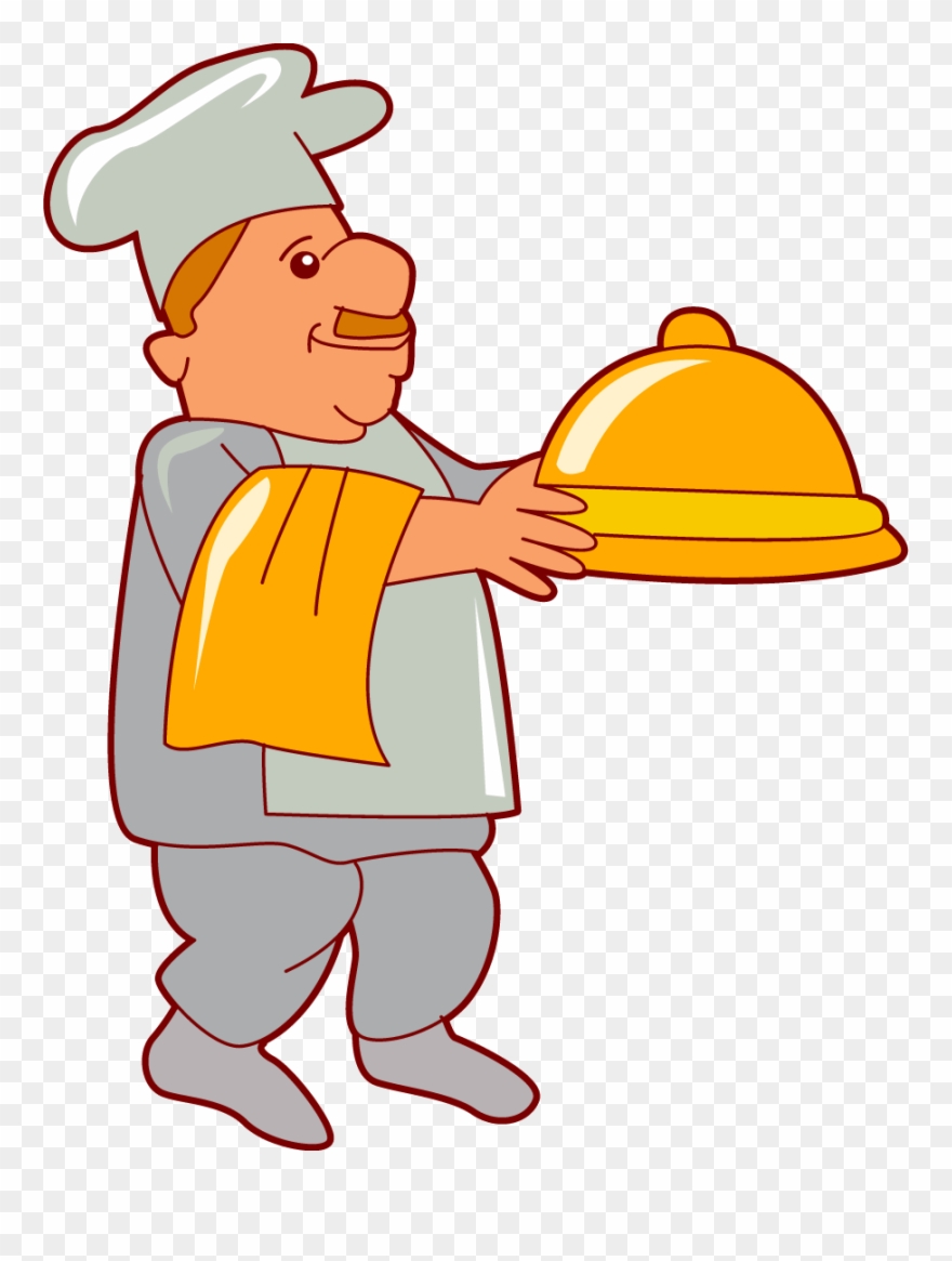Serving Platter - Chef Clipart No Background - Png Download