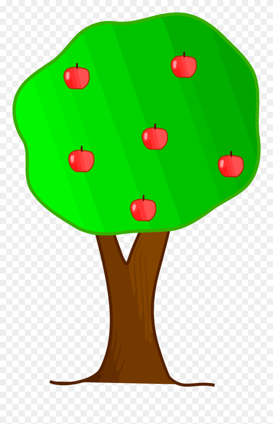 Cartoon Tree Images 15, Buy Clip Art - Cartoon Tree With Apples - Png Download