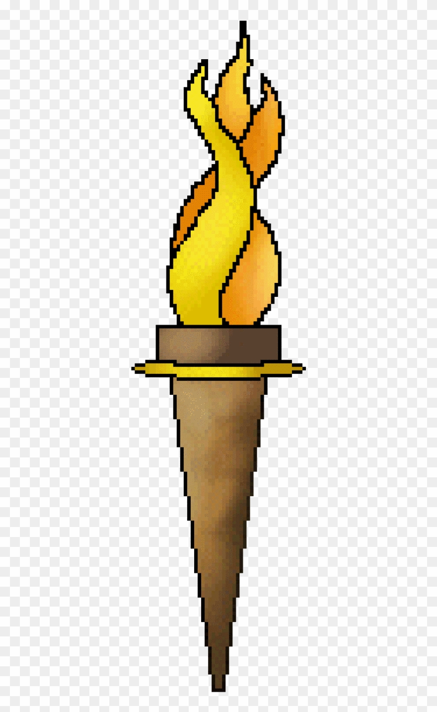 Golf Clipartmonk Free Clip Art Images Flag - Olympic Torch Gif Cartoon - Png Download