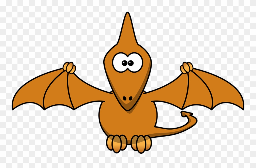 Funny Golf Clipart 23, Buy Clip Art - Cartoon Pterodactyl - Png Download