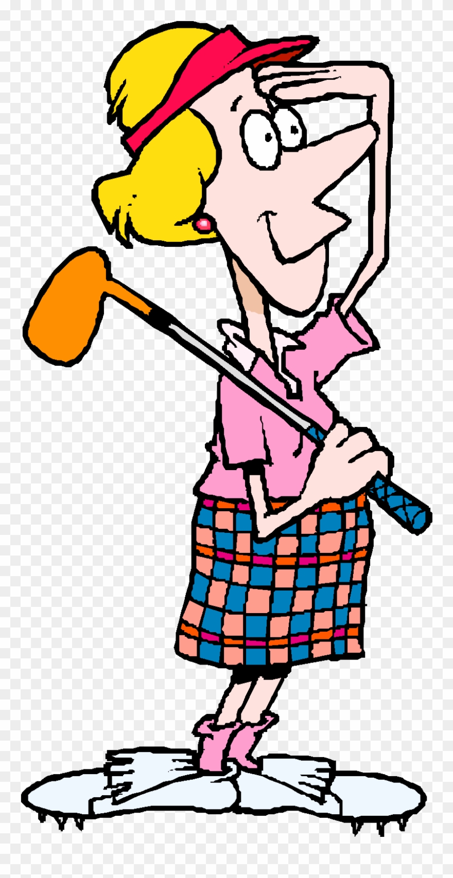 Free Images Download On Cartoon Clipart Library - Golf Clip Art Ladies - Png Download
