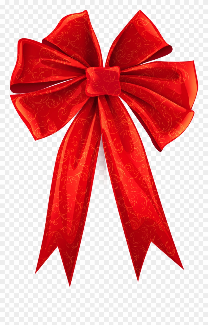 Red Bows Clip Art - Red Bow Illustration Png Transparent Png