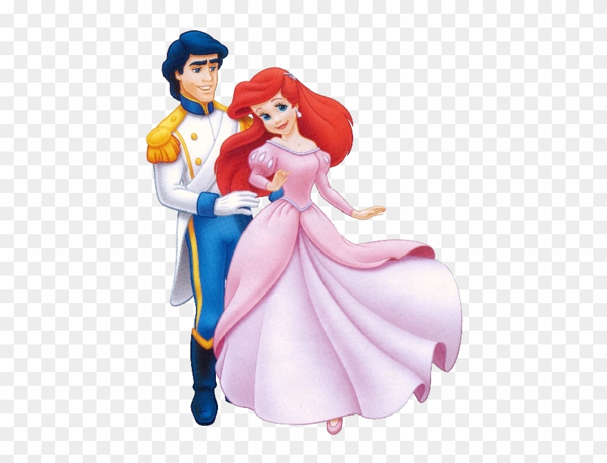 Disney Bride And Groom Clip Art Images - Princess Ariel And Prince Eric - Png Download