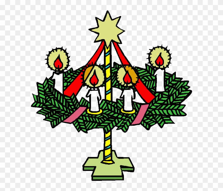 Free Animated Advent Wreath Clipart - Advent Animation - Png Download