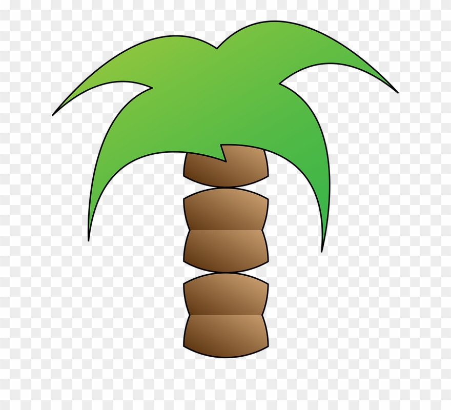 Palm Trees Cartoon 15, Buy Clip Art - Beach - Png Download