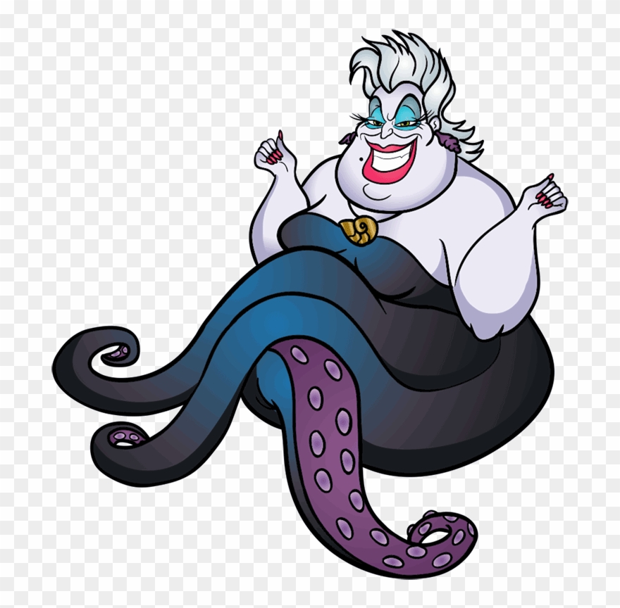 Graphic Freeuse Download Mermaids How To Draw - Little Mermaid Ursula Clipart - Png Download