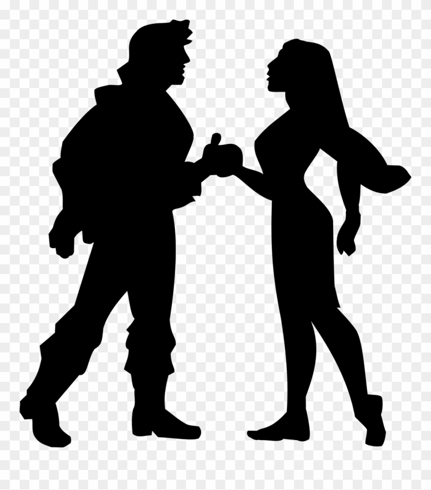 Disney Couple Silhouette Clipart Clipart Worldartsme - Clipart Silhouette Disney Couples - Png Download