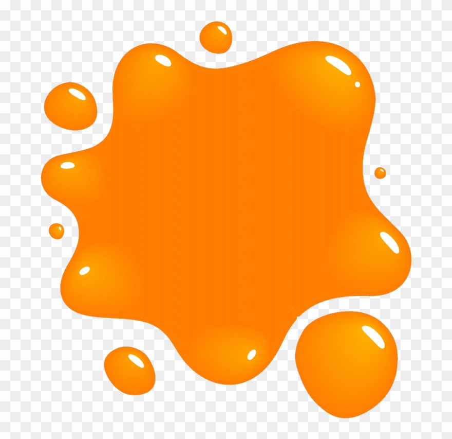 Paint Clipart Clipart Orange Splat Png Cliparts Co - Orange Paint Splash Clipart Transparent Png