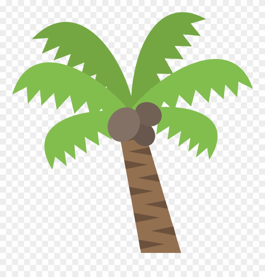 Palm Tree Cartoon 22, Buy Clip Art - Palm Tree Emoji - Png Download
