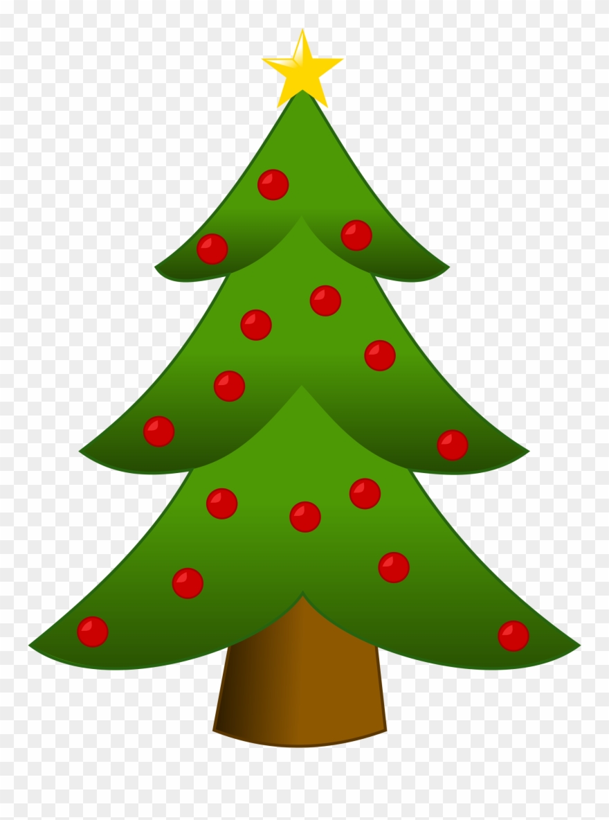 Art Christmas Tree 8, Buy Clip Art - Simple Christmas Tree Clipart - Png Download