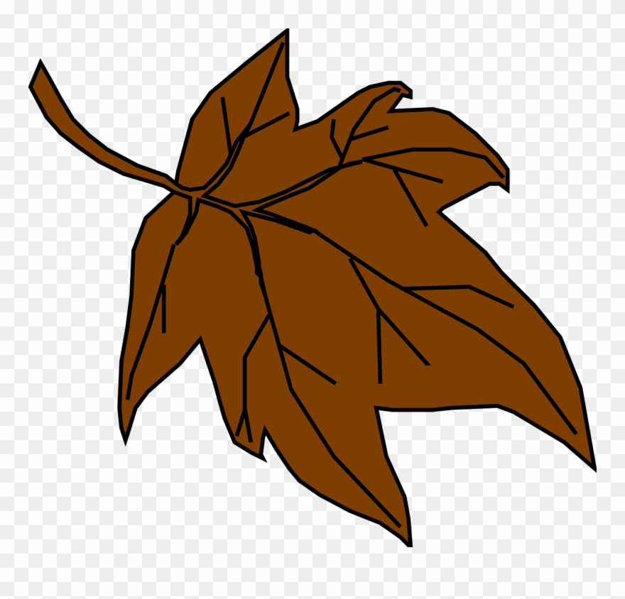 Fall Leaves Cartoon 3, Buy Clip Art - Brown Autumn Leaves Clipart - Png Download
