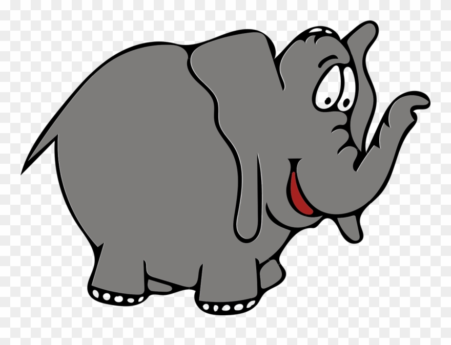 Collection Of Animation Elephant - Kartun Abu Abu Clipart - Png Download