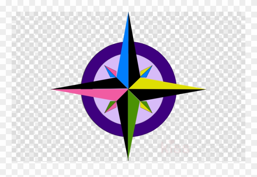 Blue Compass Rose Clipart Compass Rose Clip Art - Vinyl Record No Background - Png Download