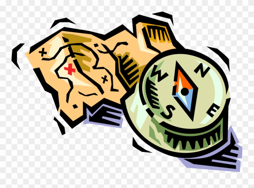 Compass Clipart Marine Compass - Map - Png Download