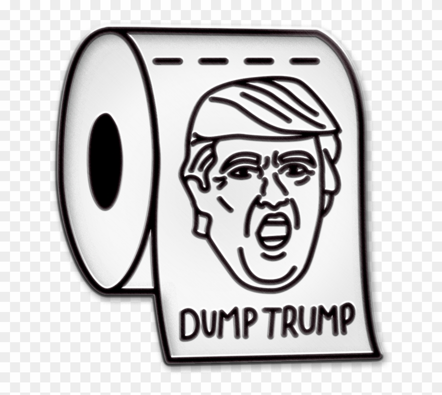 Toilet Trump Pin - Pin Trump Sagmeister Clipart