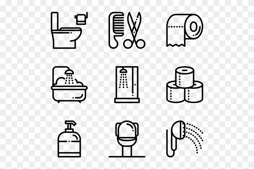 Clipart Bathroom Bathroom Accessory - Manufacturing Icons - Png Download