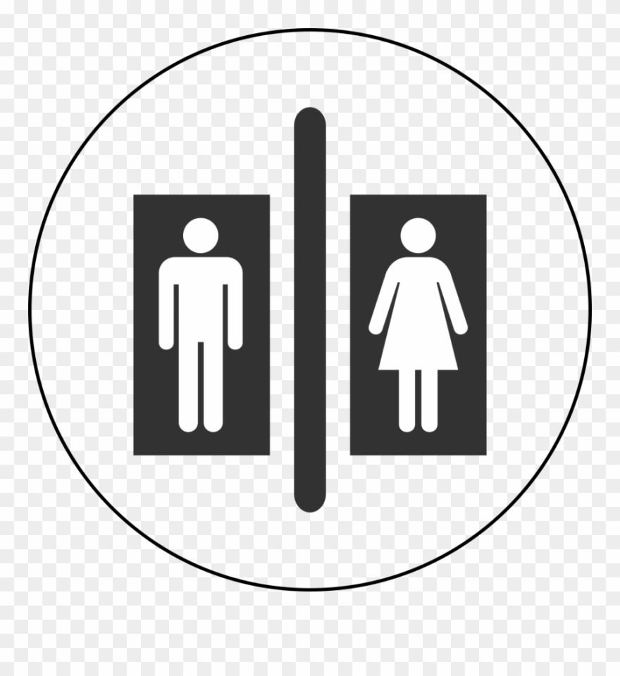 Bathroom Pictogram Vector Clipart - Bathroom Pictogram - Png Download