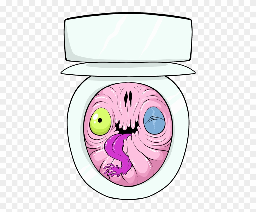 Toilet - Cartoon Clipart