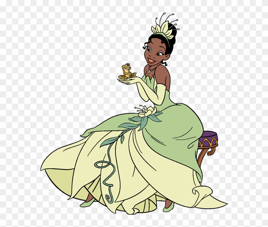 The Princess And The Frog Clip Art Clipart Panda - Princess Tiana Holding Frog - Png Download