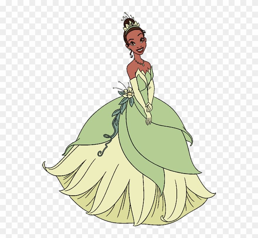 The Princess And The Frog Clip Art - Disney Princess Tiana Clipart - Png Download