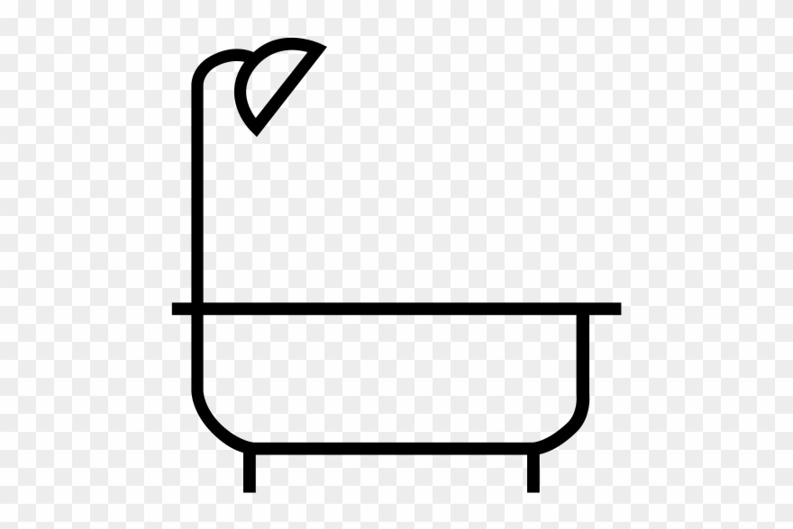 Bathtub Rubber Stamp - Rubber Stamping Clipart