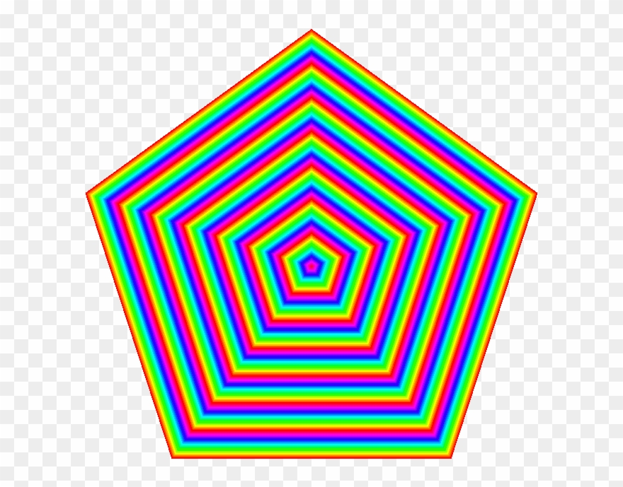 Moving Clipart Clothing - Pentagon Abstract - Png Download