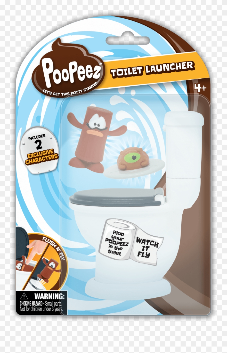 Toilet Launcher Playset - Poopeez Characters Clipart