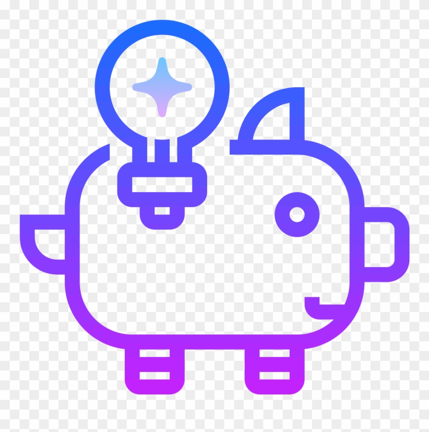 Idea Bank Icon - Piggy Bank Clipart