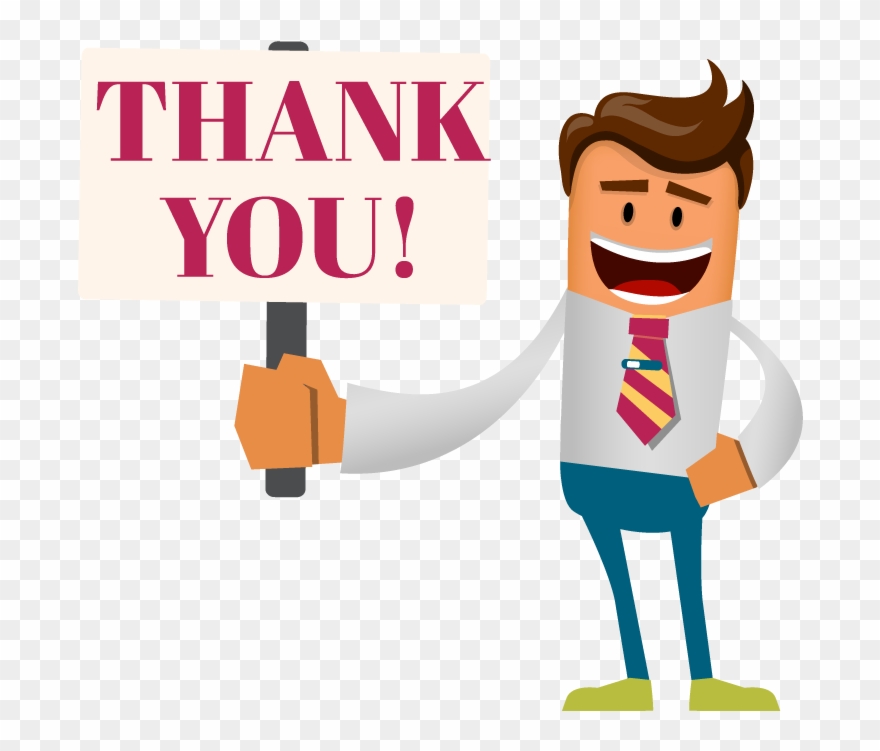 Illustration Of Man Holding Up A Sign That Says Thank - Ваш Бизнес-ход С Е2 На Е4. Книга Для Тех, Кто Долго Clipart